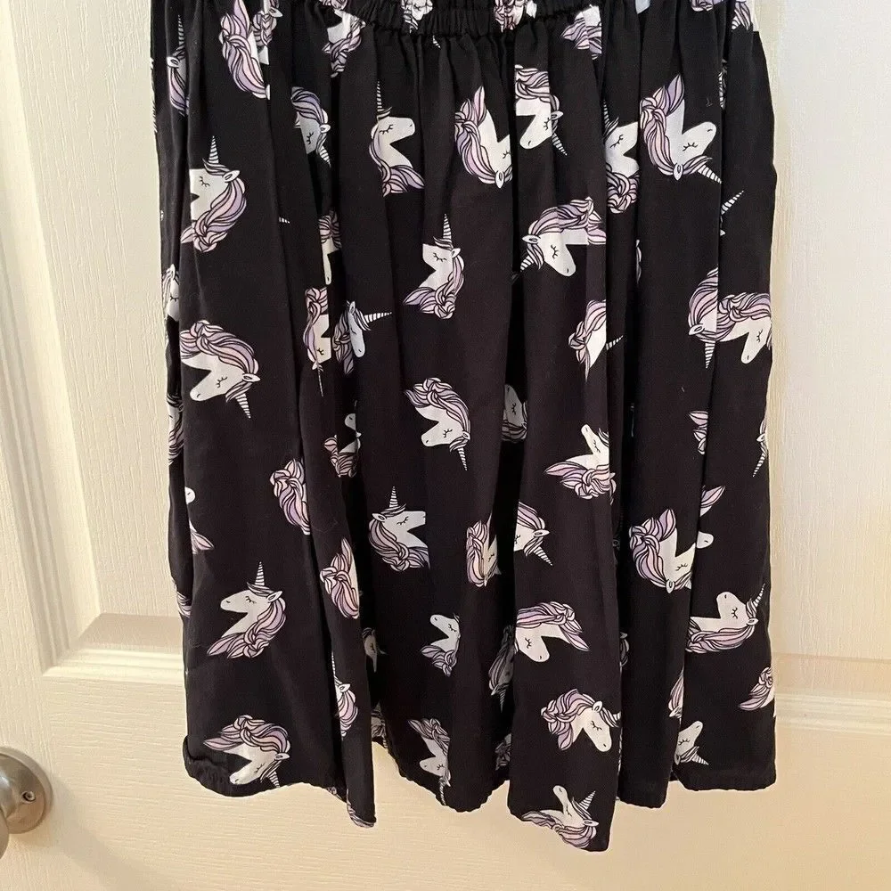 Oshkosh B'gosh Black Unicorn Dress Girls Size 4-5 years